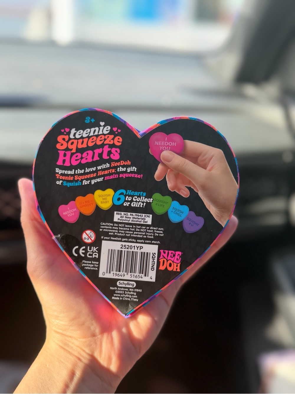 Needoh Teenie Squeeze Hearts - Picture 2 of 3